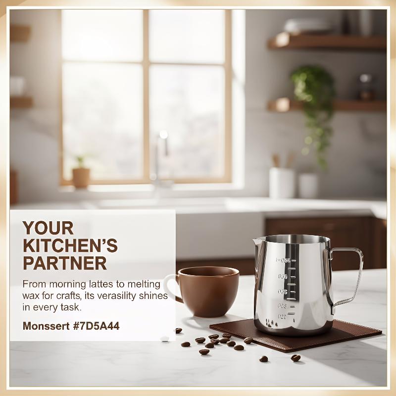 Milk Steaming Pitcher - Milk Frothing Pitcher Stainless Steel 350ml
