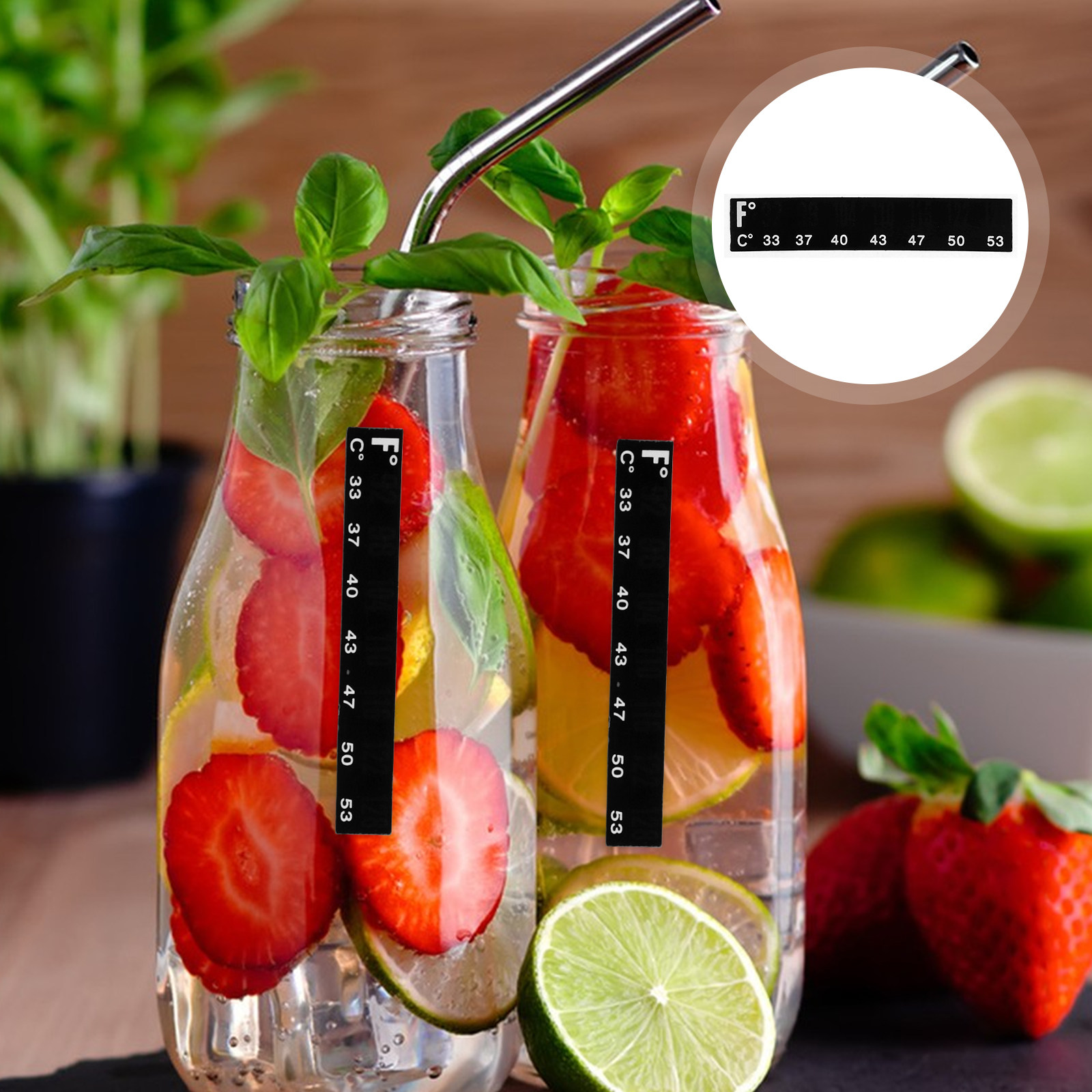 Temperature Strip Thermometer - 10Pcs High Precision LCD Thermometer Strip