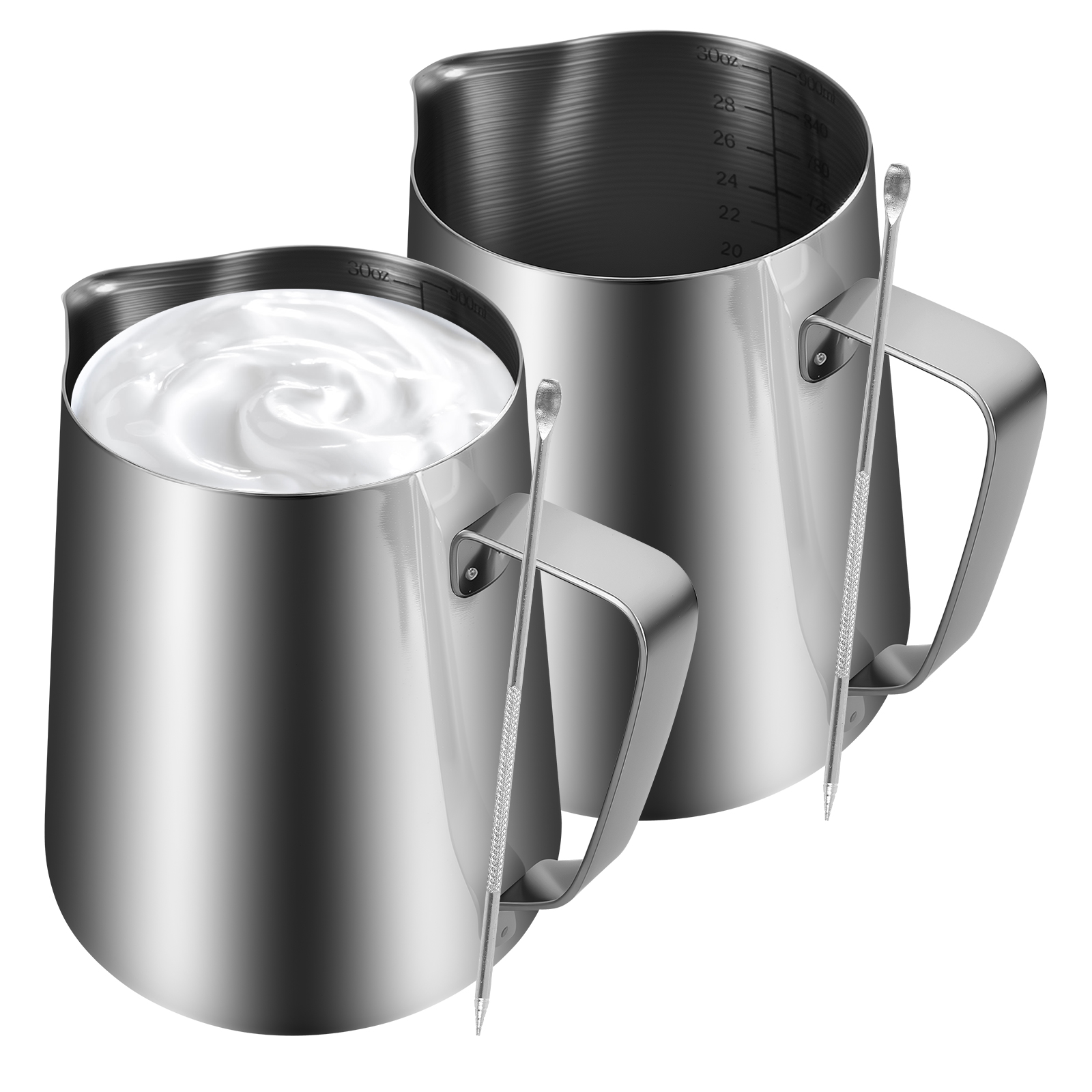 Milk Steaming Pitcher - Milk Frothing Pitcher Kit Versatile Solid