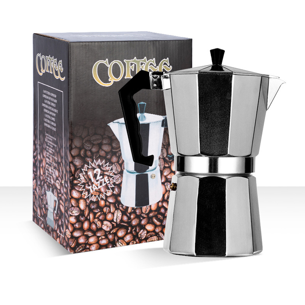 Outdoor Coffee Equipment - Moka Pot Aluminum Octagonal Italian Espresso