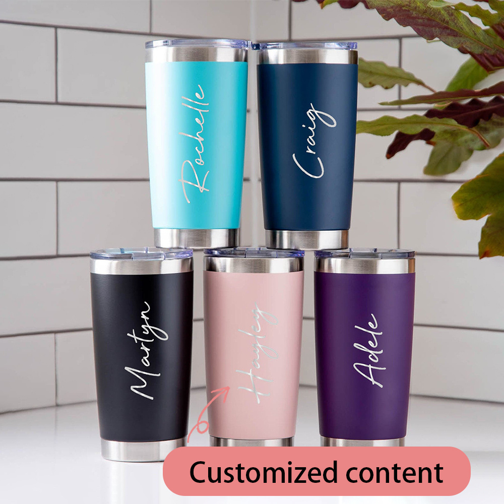 Outdoor Coffee Equipment - Personalized stainless steel cold drink cup,