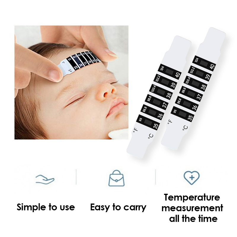 5pcs Child Forehead Temperatur - Temperature Strip Thermometer のレビューと価格