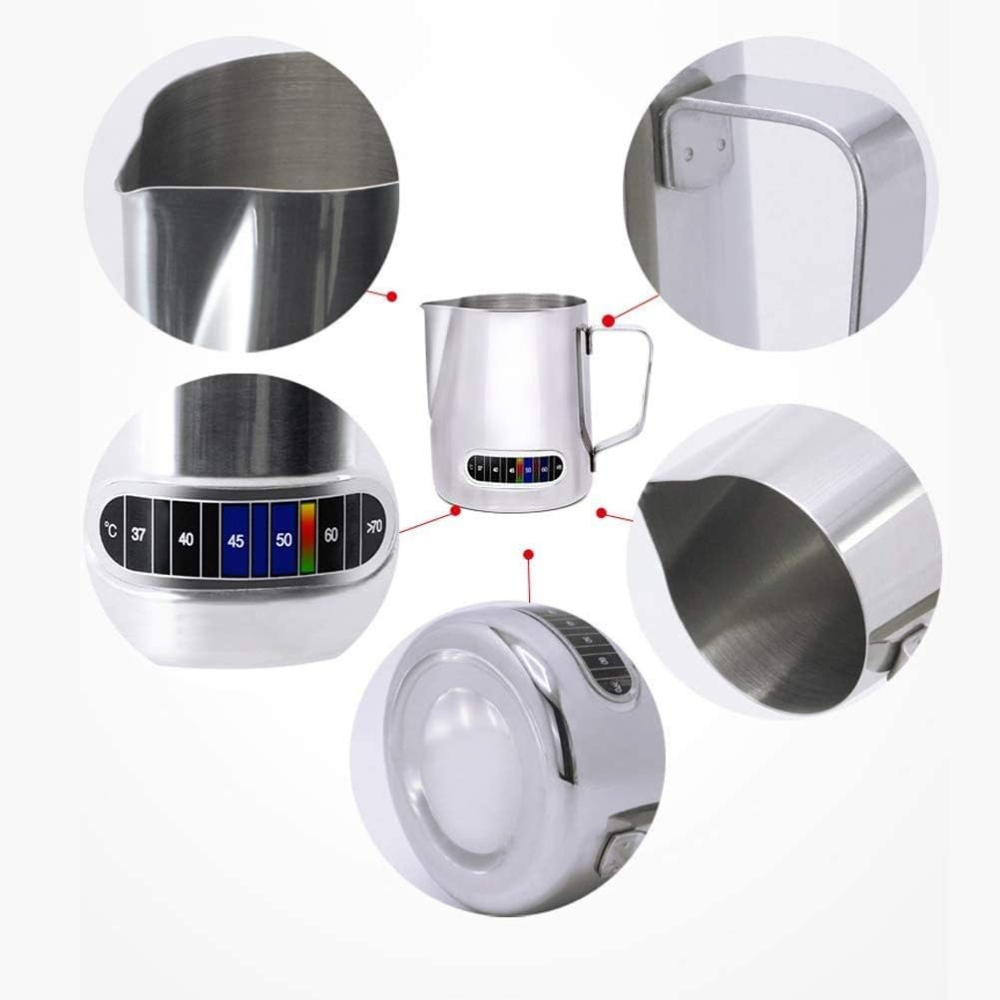 Milk Frothing Pitchers with In - Milk Steaming Pitcher のレビューと価格