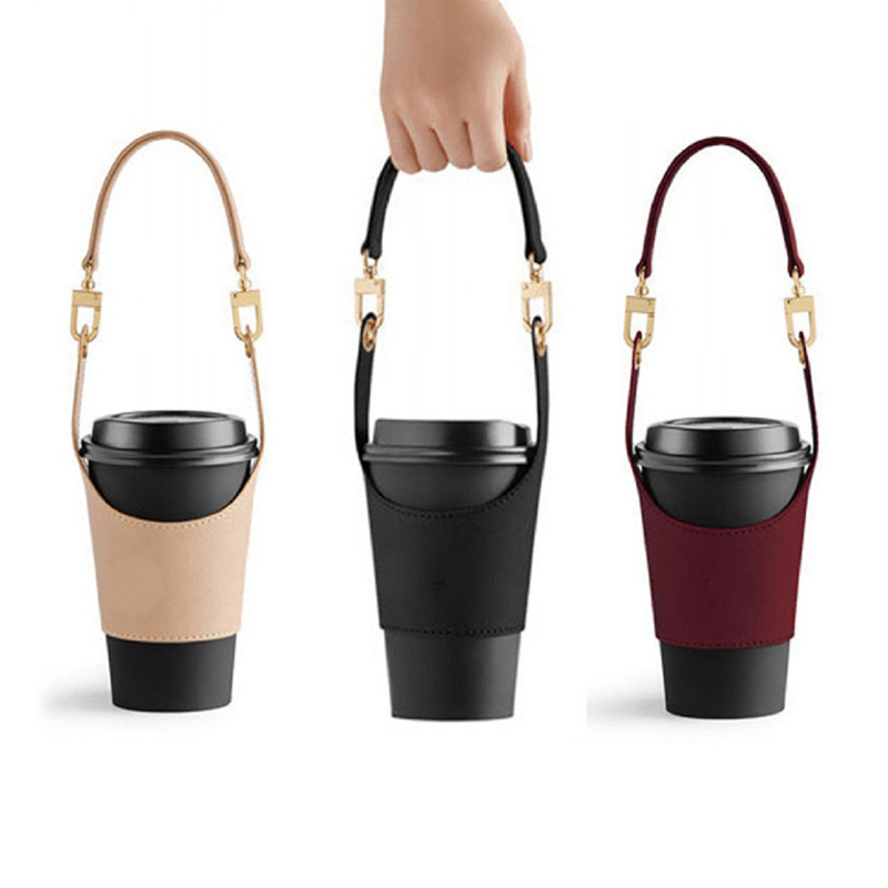 【P】Leather Cup Cover Pouch Por - Coffee Equipment Bag のレビューと価格