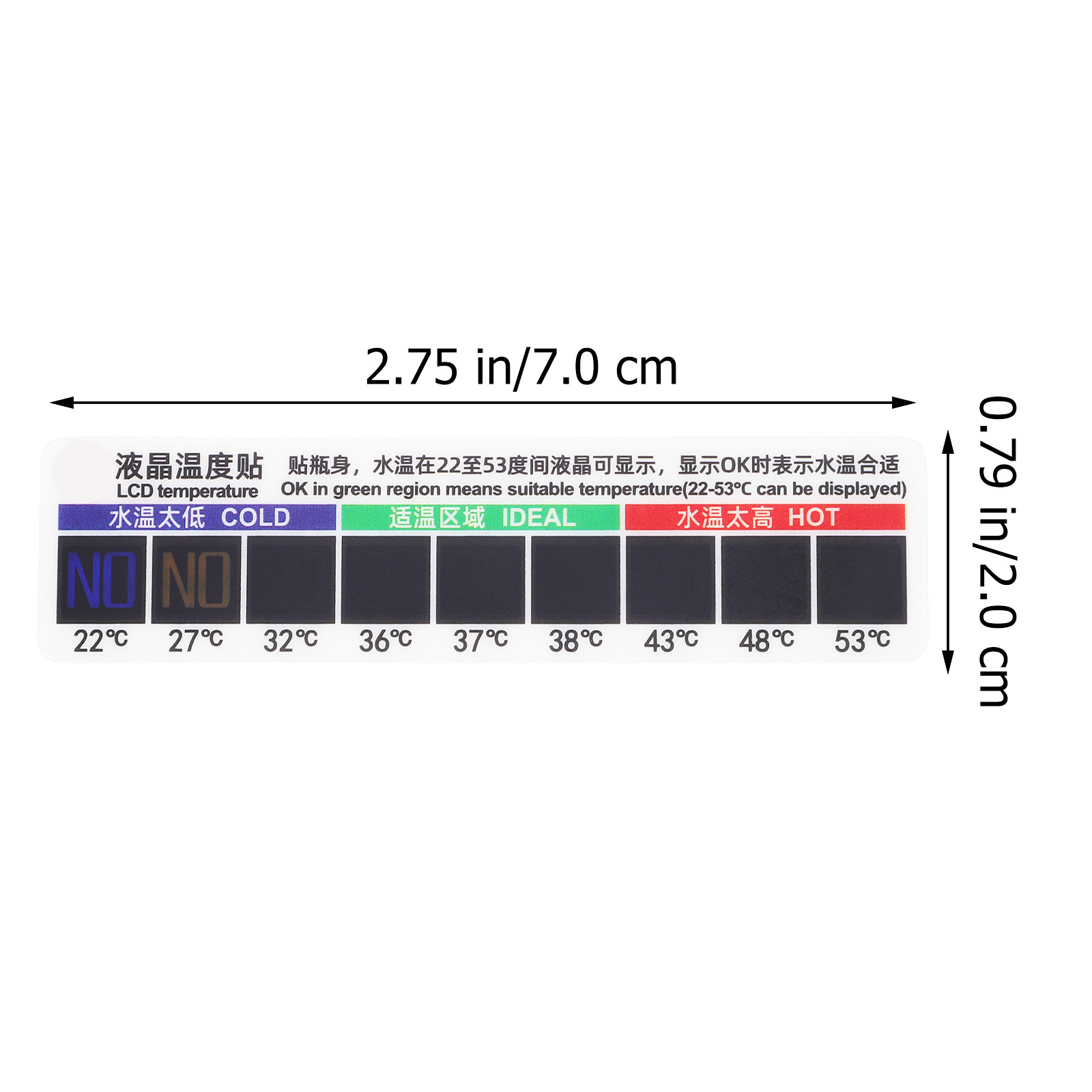 10Pcs Adhesive Thermometer Str - Temperature Strip Thermometer のレビューと価格