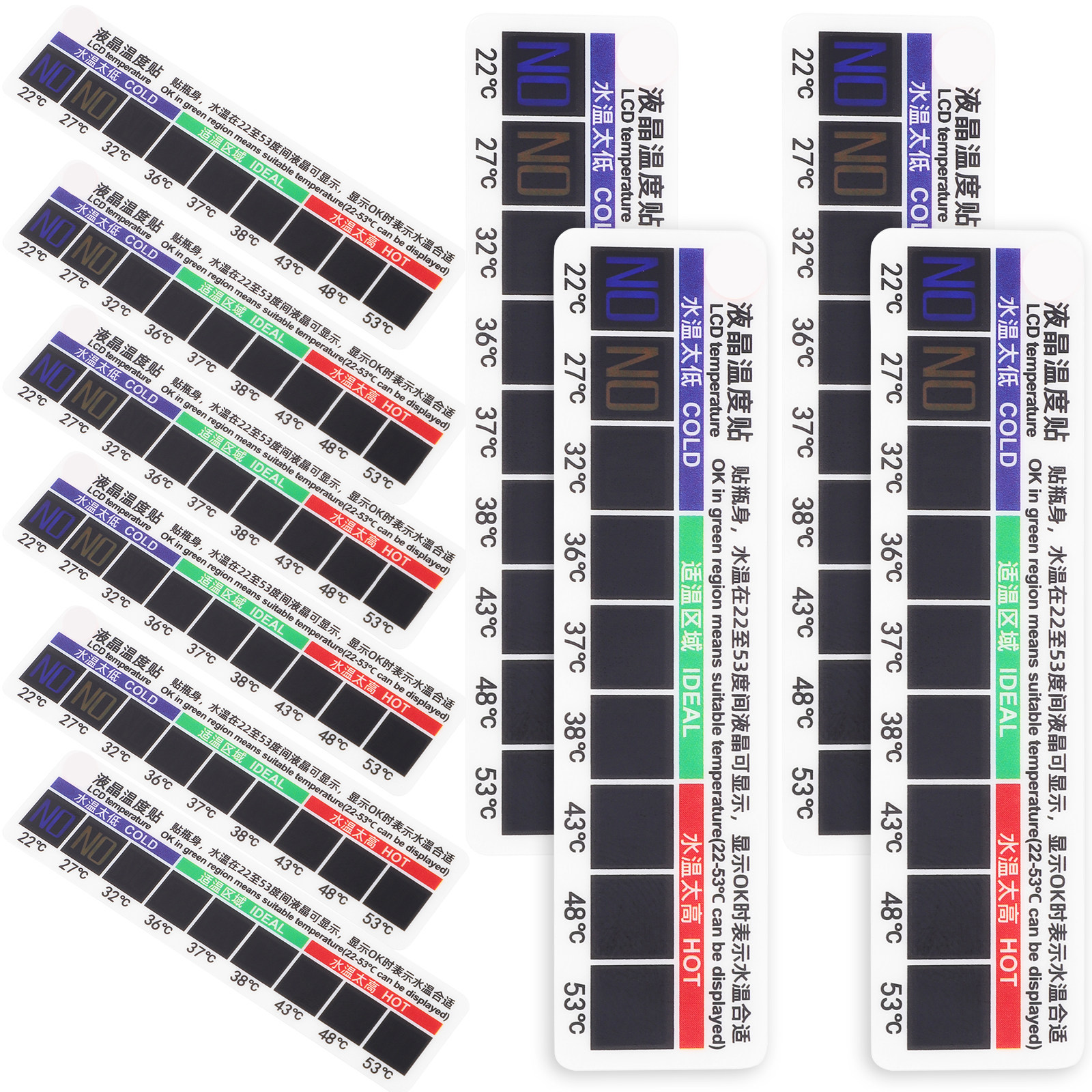 10Pcs Adhesive Thermometer Str - Temperature Strip Thermometer のレビューと価格