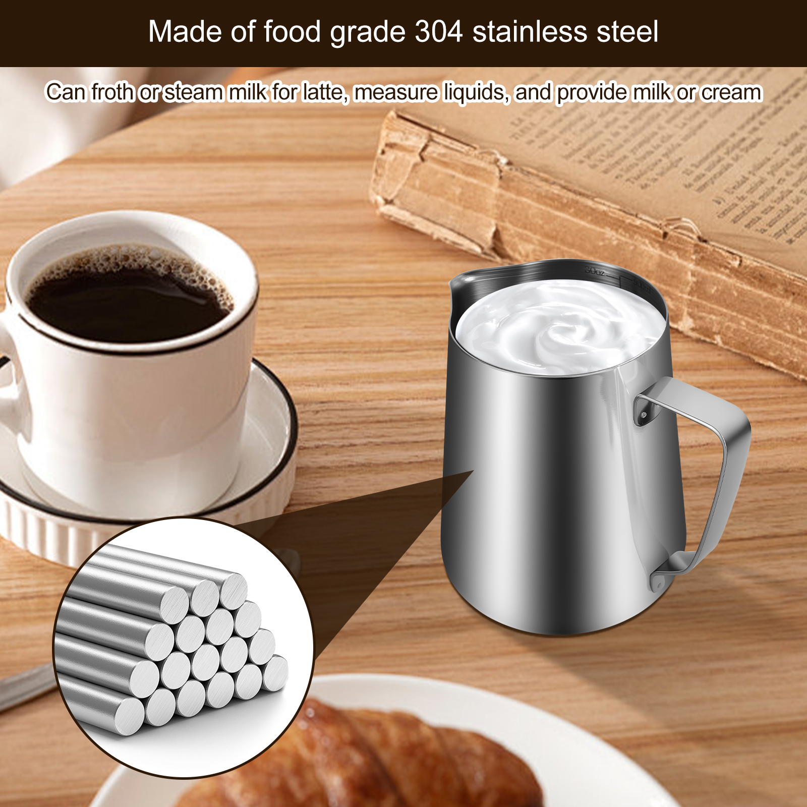 Milk Frothing Pitcher Kit Vers - Milk Steaming Pitcher のレビューと価格