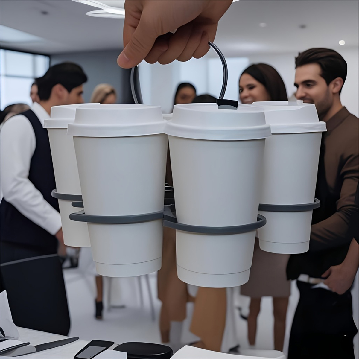 6-Slot Foldable Drink Caddy -  - Coffee Shop Equipment のレビューと価格