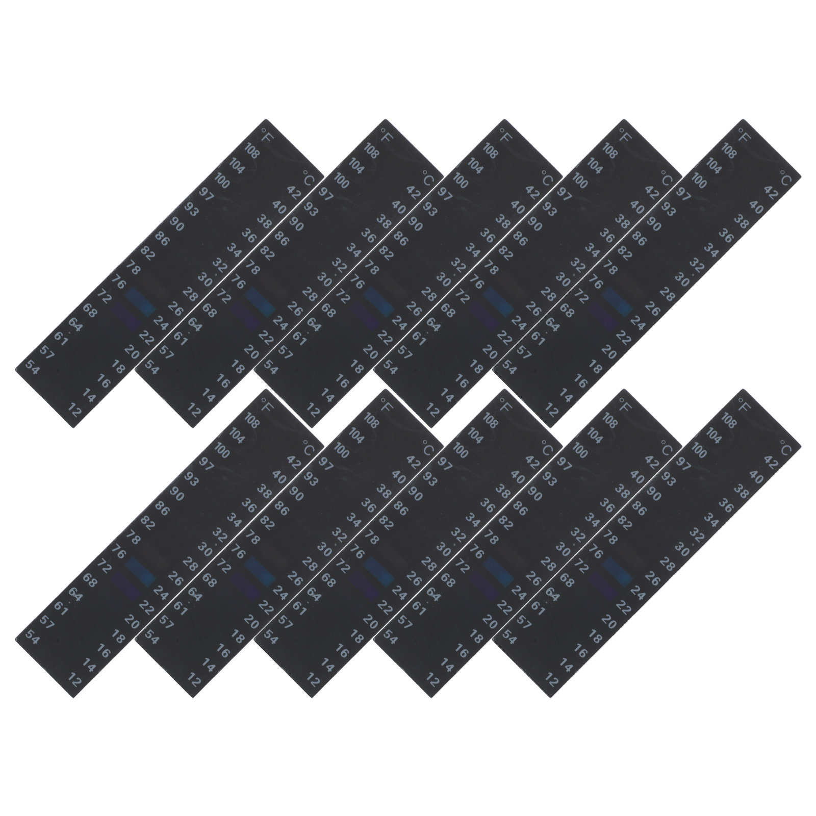 10Pcs Adhesive Liquid Crystal  - Temperature Strip Thermometer のレビューと価格