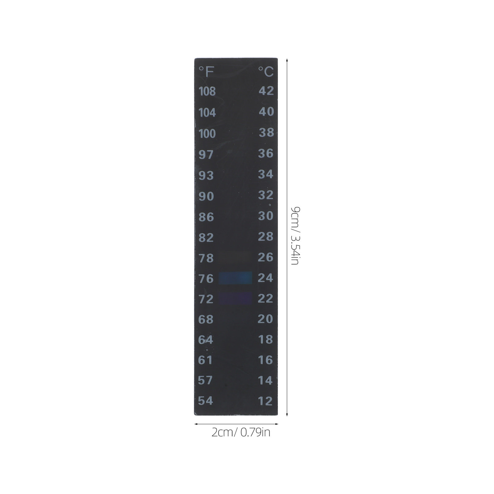 10Pcs Adhesive Liquid Crystal  - Temperature Strip Thermometer のレビューと価格