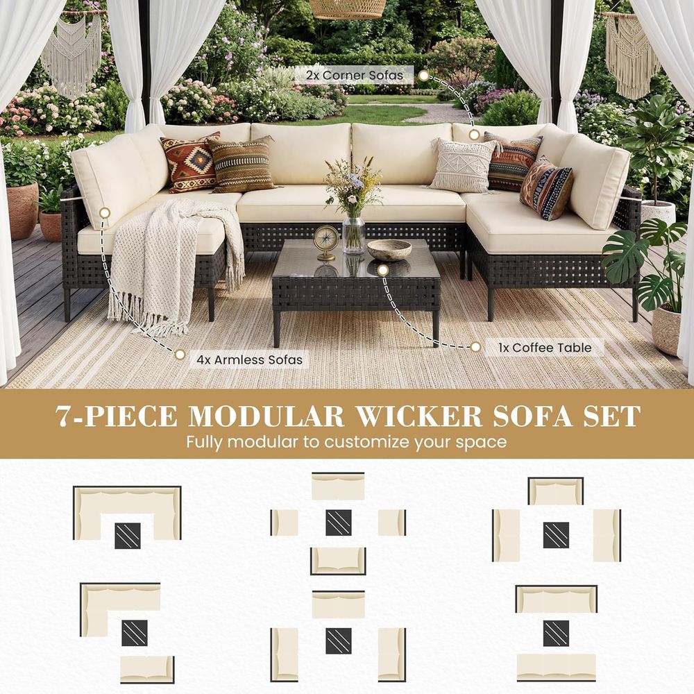 7-Piece High-Leg Outdoor Secti - Outdoor Coffee Equipment のレビューと価格