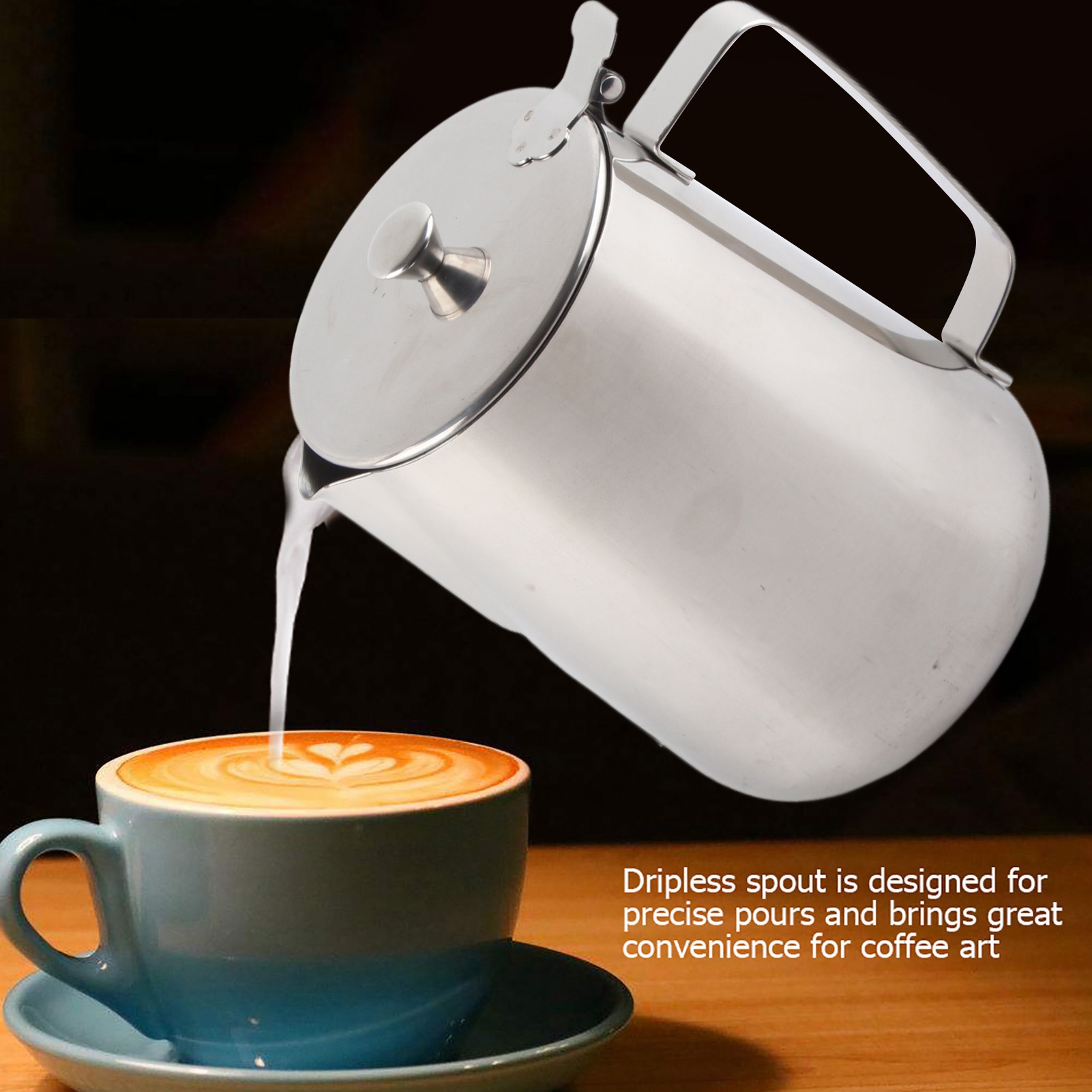 Stainless Steel Mug Stainless  - Milk Steaming Pitcher のレビューと価格