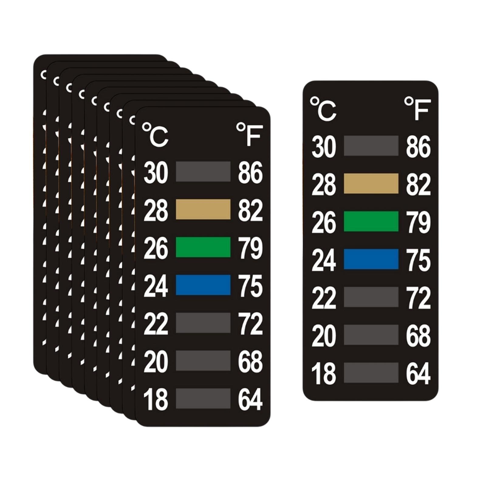 10x Temperature Strips Tempera - Temperature Strip Thermometer のレビューと価格