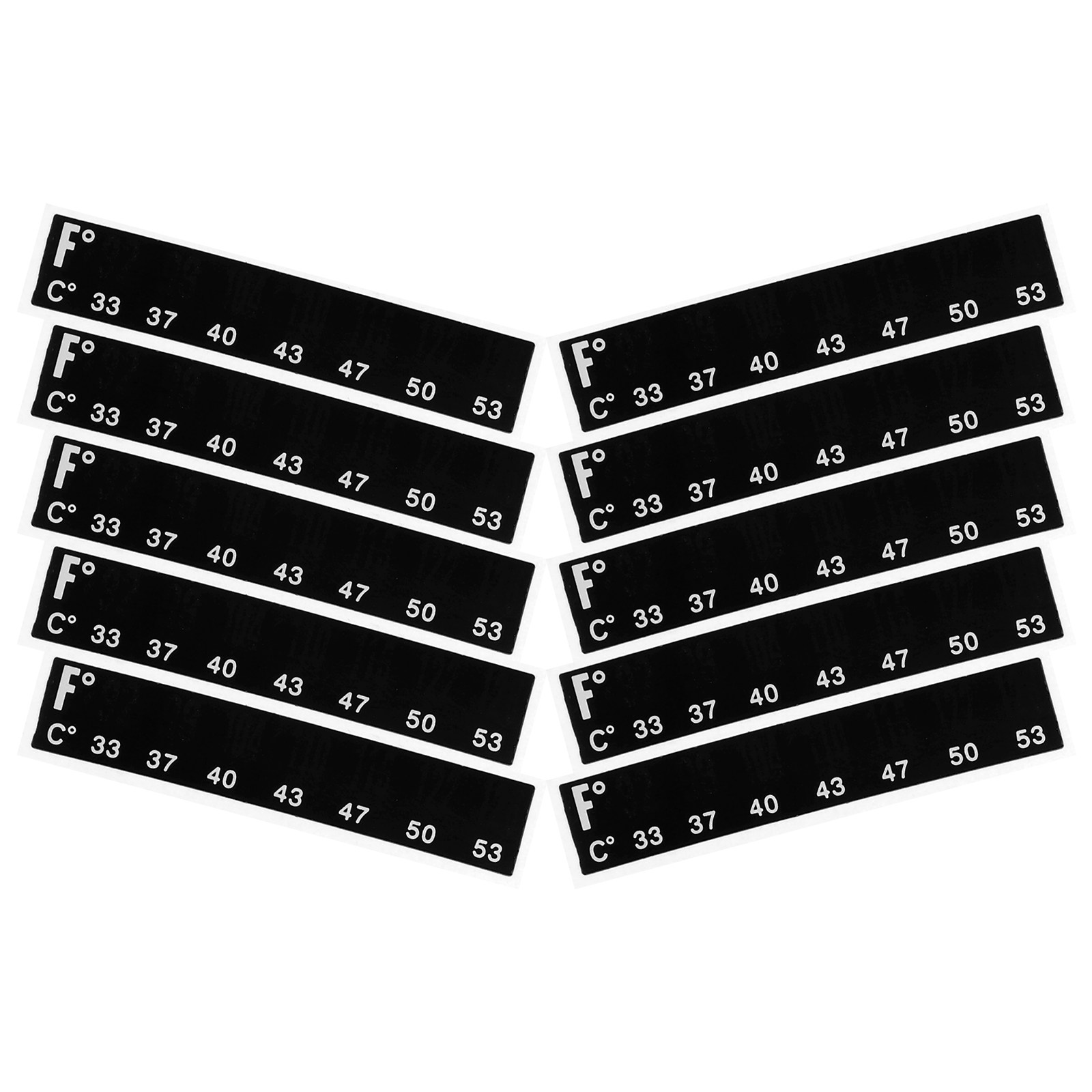 10Pcs Liquid Crystal Thermomet - Temperature Strip Thermometer のレビューと価格